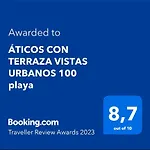 Aticos Con Terraza Vistas Urbanos 100 Playa Apartmán *