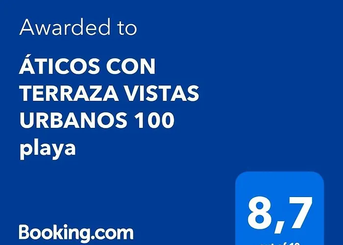 Aticos Con Terraza Vistas Urbanos 100 Playa Apartment *